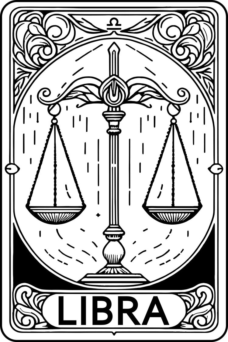 Embroidered Libra oversized hoodie