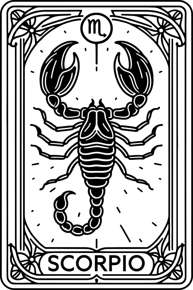 Embroidered Scorpio Hoodie