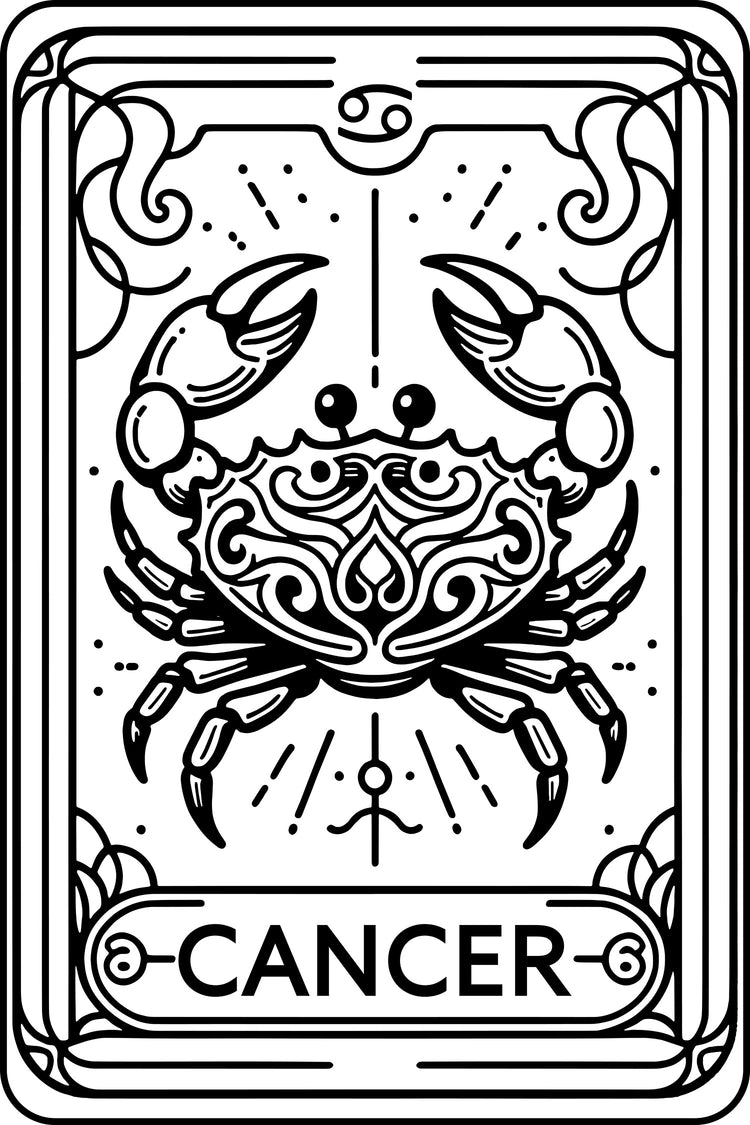 Embroidered Cancer Tarot Hoodie