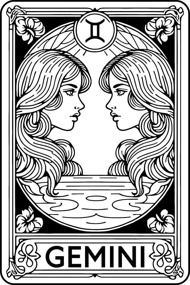 Gemini Embroidered Tarot Hoodie