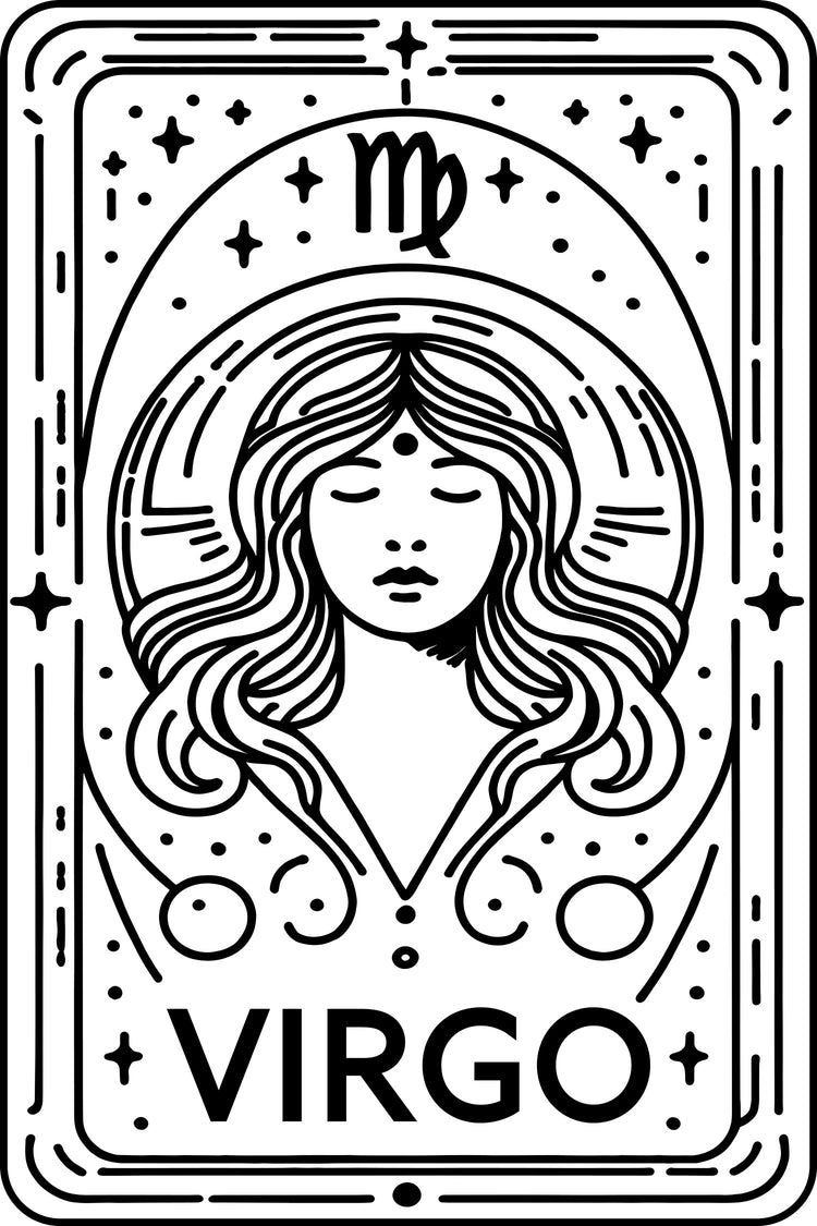 Embroidered Virgo Hoodie