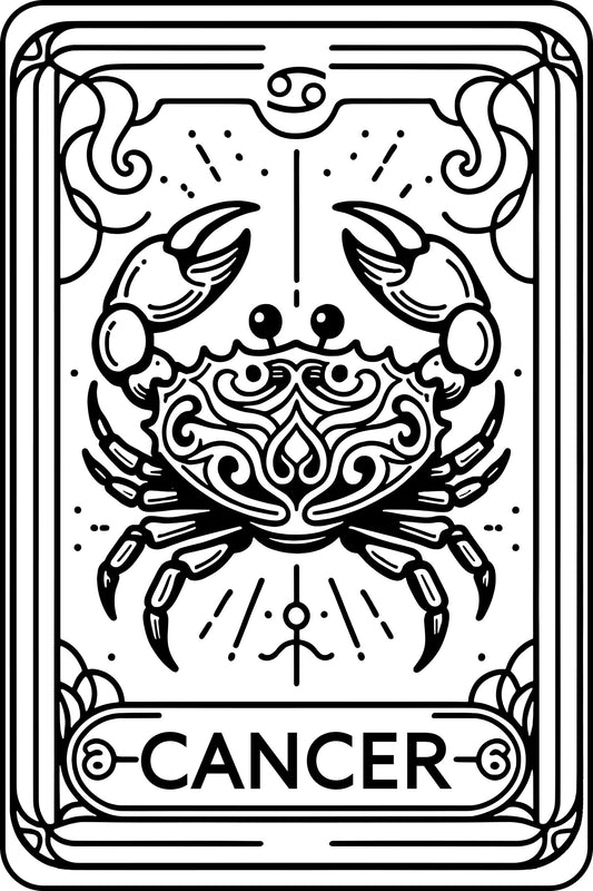 Embroidered Cancer Tarot Hoodie